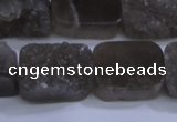 CAG5990 15.5 inches 15*20mm rectangle grey agate gemstone beads