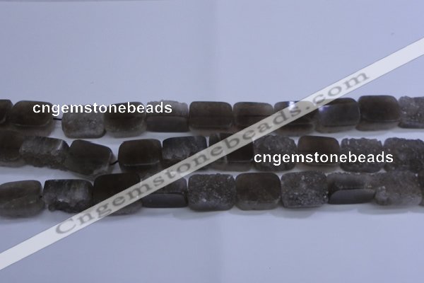 CAG5990 15.5 inches 15*20mm rectangle grey agate gemstone beads