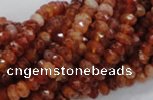 CAG611 15.5 inches 4*6mm faceted rondelle natural fire agate beads