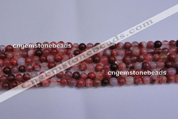 CAG6111 15.5 inches 6mm round south red agate gemstone beads