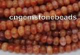 CAG615 15.5 inches 4*8mm rondelle natural fire agate beads