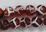 CAG6203 15 inches 14mm faceted round tibetan agate gemstone beads