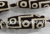 CAG6217 15 inches 15*40mm rice tibetan agate gemstone beads