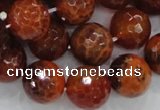 CAG626 15.5 inches 20mm faceted round natural fire agate beads