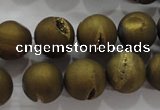 CAG6278 15 inches 20mm round plated druzy agate beads wholesale