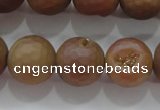 CAG6334 15 inches 12mm faceted round plated druzy agate beads