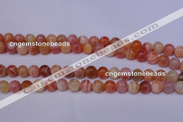 CAG6342 15 inches 8mm round red botswana agate beads wholesale