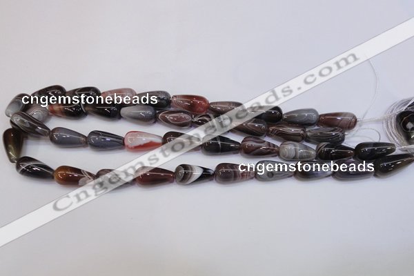 CAG6346 15 inches 10*20mm teardrop botswana agate beads