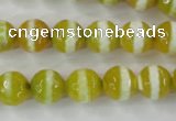 CAG6355 15 inches 10mm faceted round tibetan agate gemstone beads