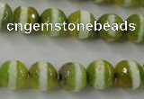 CAG6359 15 inches 10mm faceted round tibetan agate gemstone beads