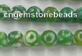 CAG6391 15 inches 8mm faceted round tibetan agate gemstone beads