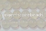 CAG6502 15.5 inches 8mm round Brazilian white agate beads