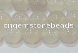 CAG6503 15.5 inches 10mm round Brazilian white agate beads