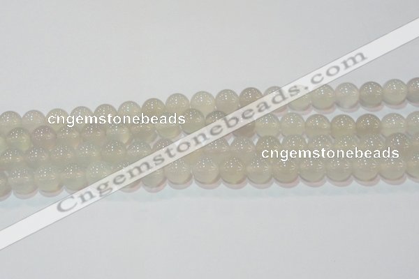 CAG6503 15.5 inches 10mm round Brazilian white agate beads