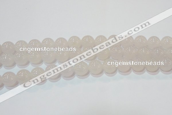 CAG6505 15.5 inches 14mm round Brazilian white agate beads