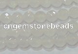 CAG6511 15.5 inches 6mm faceted round Brazilian white agate beads