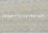 CAG6522 15.5 inches 6*10mm rondelle Brazilian white agate beads