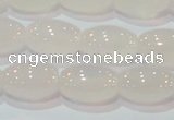 CAG6526 15.5 inches 10*14mm rice Brazilian white agate beads