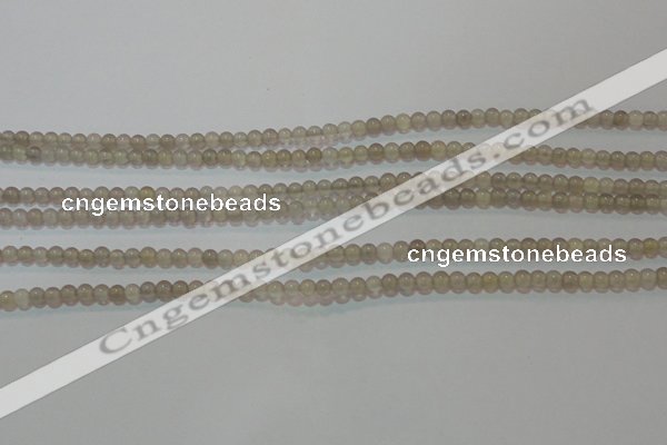 CAG6530 15.5 inches 3mm round Brazilian grey agate beads