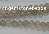 CAG6531 15.5 inches 4mm round Brazilian grey agate beads