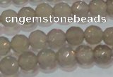 CAG6536 15.5 inches 6mm faceted round Brazilian grey agate beads