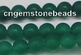 CAG6569 15.5 inches 8mm round matte green agate beads wholesale