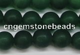 CAG6570 15.5 inches 10mm round matte green agate beads wholesale