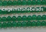 CAG6601 15.5 inches 2mm round green agate gemstone beads