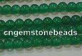 CAG6602 15.5 inches 3mm round green agate gemstone beads