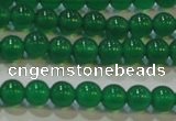 CAG6603 15.5 inches 4mm round green agate gemstone beads