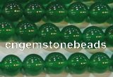 CAG6605 15.5 inches 8mm round green agate gemstone beads