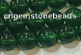 CAG6606 15.5 inches 10mm round green agate gemstone beads