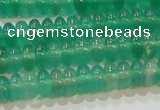 CAG6620 15.5 inches 3*6mm rondelle green agate gemstone beads