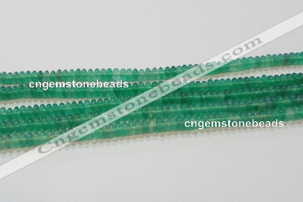 CAG6620 15.5 inches 3*6mm rondelle green agate gemstone beads
