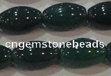 CAG6624 15.5 inches 11*17mm rice green agate gemstone beads