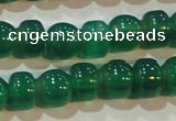 CAG6628 15.5 inches 8*13mm peanut-shaped green agate gemstone beads