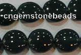 CAG6632 15.5 inches 13mm flat round green agate gemstone beads