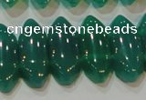 CAG6640 15.5 inches 8*20mm marquise double drilled green agate beads