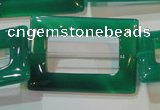 CAG6644 15.5 inches 25*35mm rectangle green agate gemstone beads