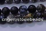 CAG6650 15.5 inches 4mm round blue ocean agate gemstone beads