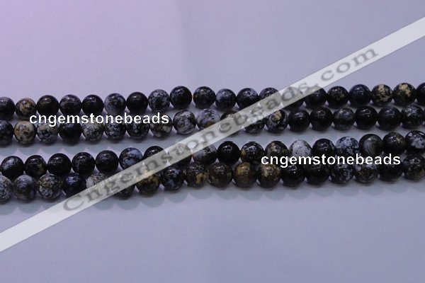 CAG6651 15.5 inches 6mm round blue ocean agate gemstone beads