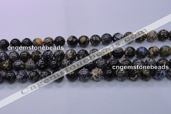 CAG6653 15.5 inches 10mm round blue ocean agate gemstone beads