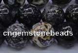 CAG6655 15.5 inches 14mm round blue ocean agate gemstone beads