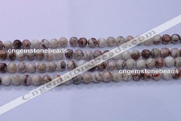 CAG6661 15.5 inches 6mm round Mexican crazy lace agate beads