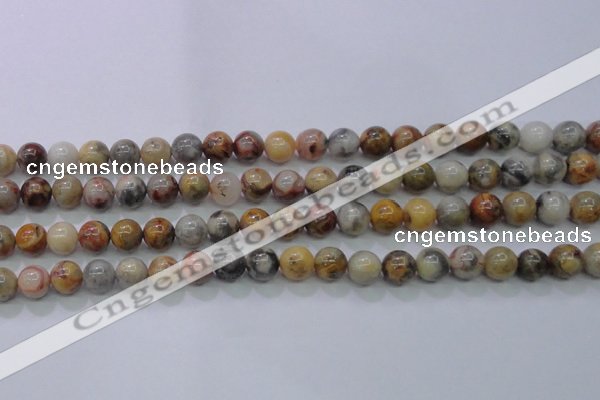 CAG6670 15.5 inches 4mm round natural crazy lace agate beads