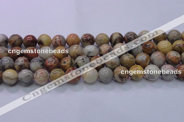 CAG6678 15.5 inches 20mm round natural crazy lace agate beads