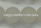 CAG6684 15 inches 16mm round white pilates agate beads