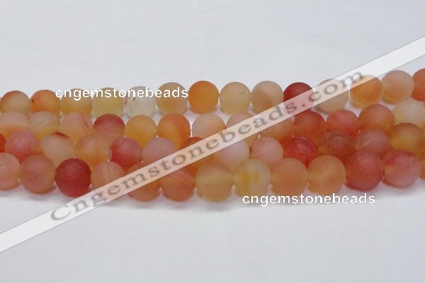 CAG6692 15 inches 12mm round multicolor pilates agate beads