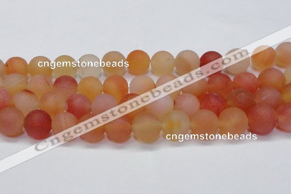 CAG6694 15 inches 16mm round multicolor pilates agate beads