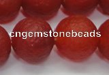 CAG6703 15 inches 14mm round red pilates agate beads